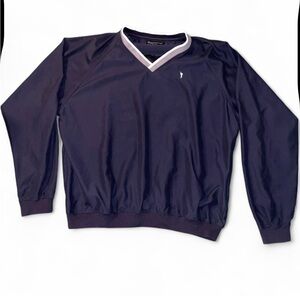 Classic V-Neck Sweater in Deep Blue